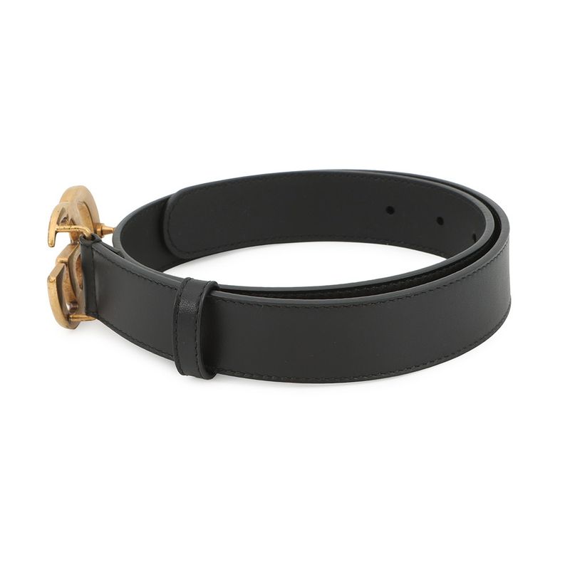 Gucci Belt Double Leather 70 Black