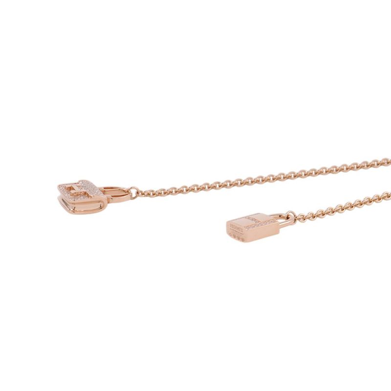 Hermes Necklace Amulet Constance Long Diamond Total 18K