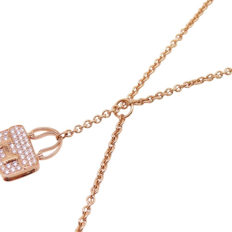 Hermes Necklace Amulet Constance Long Diamond Total 18K