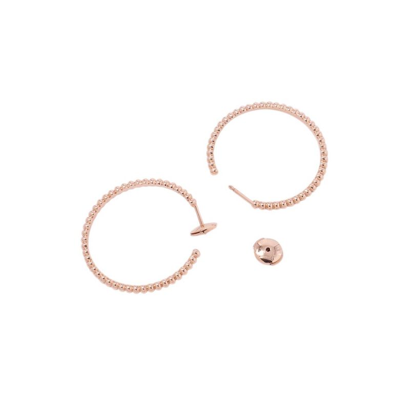 Van Cleef & Arpels Earrings Perlee Gold Pearl Hoop Small
