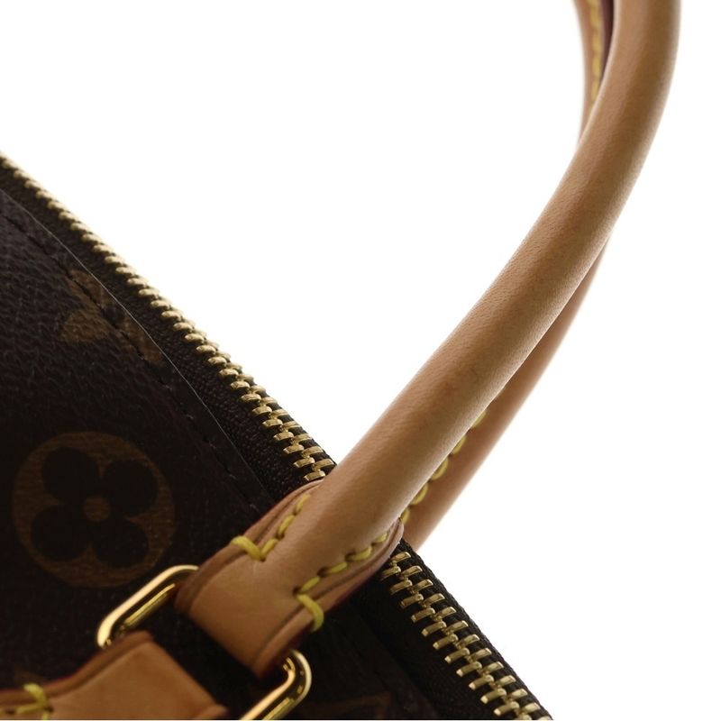 Louis Vuitton Boetie MM Monogram All Over Pattern Handbag Brown