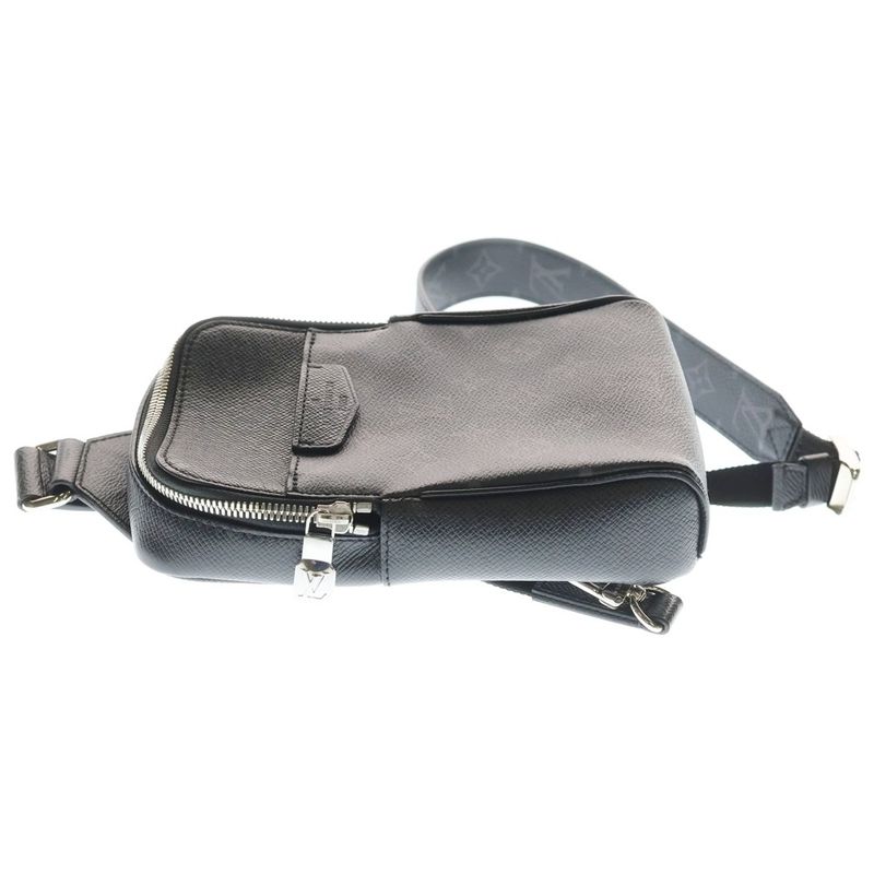 Louis Vuitton Monogram Eclipse Taigarama Outdoor Sling Bag Black Leather