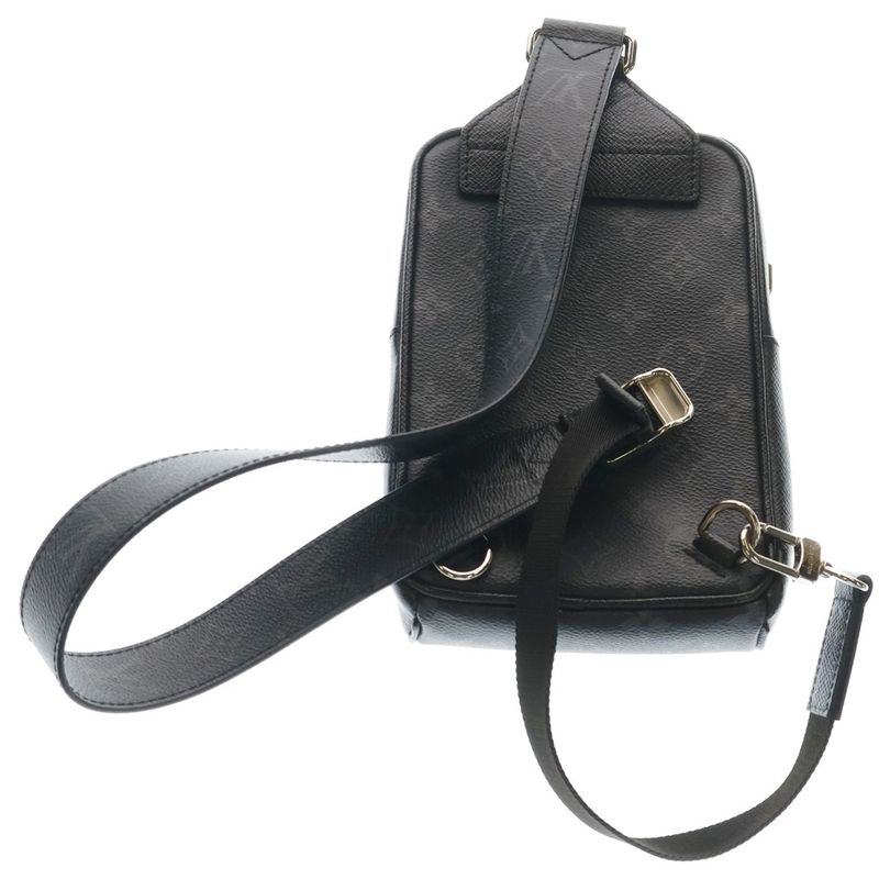 Louis Vuitton Monogram Eclipse Taigarama Outdoor Sling Bag Black Leather