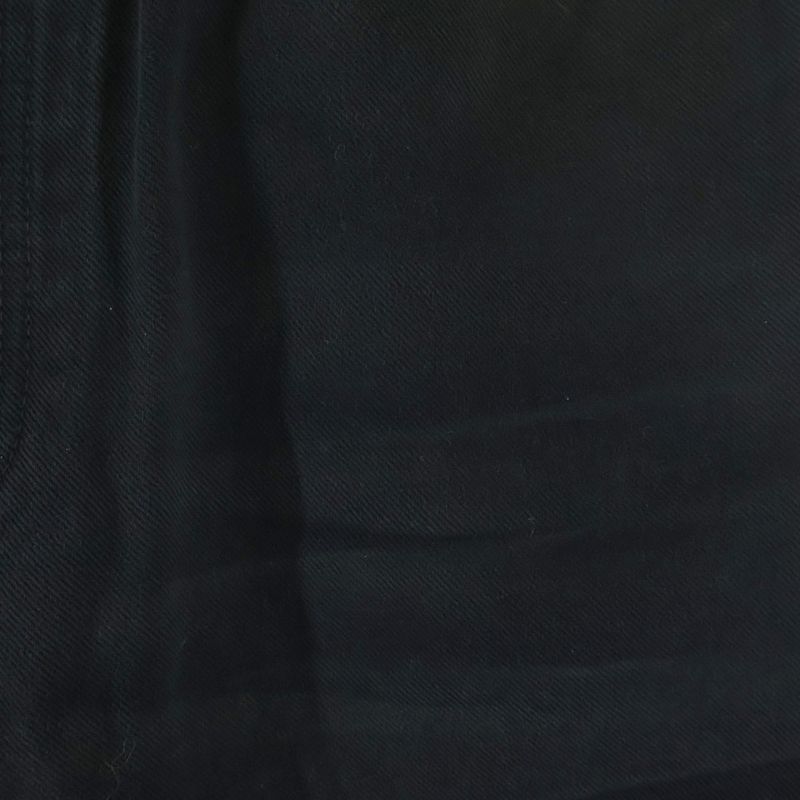 Balenciaga Grunge Ripped Off Double Knee Baggy Denim Pants Black