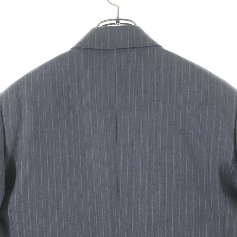 Loewe Striped Pattern Tailored Jacket Gray