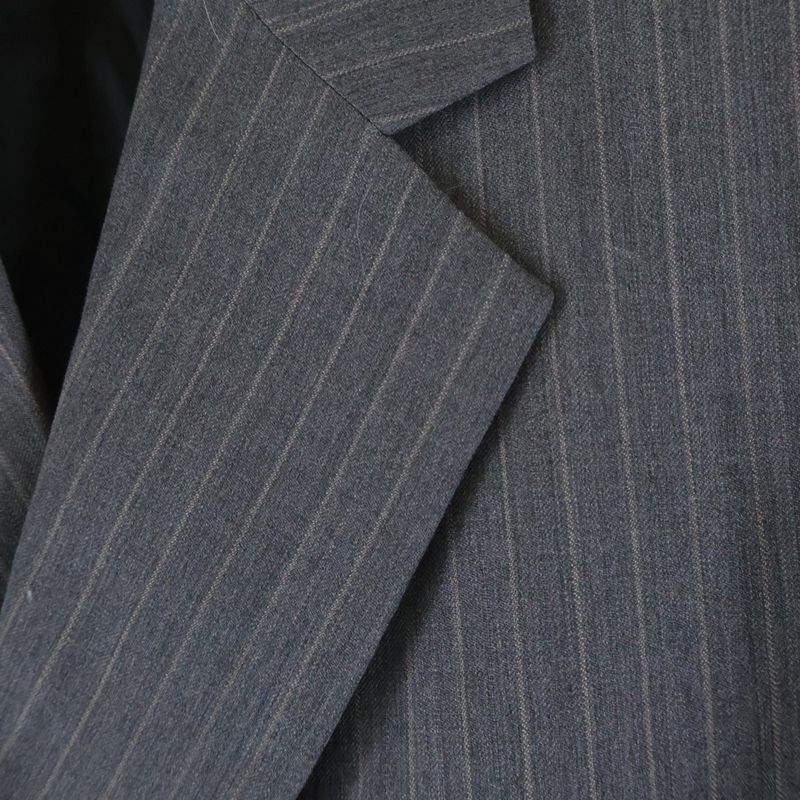 Loewe Striped Pattern Tailored Jacket Gray