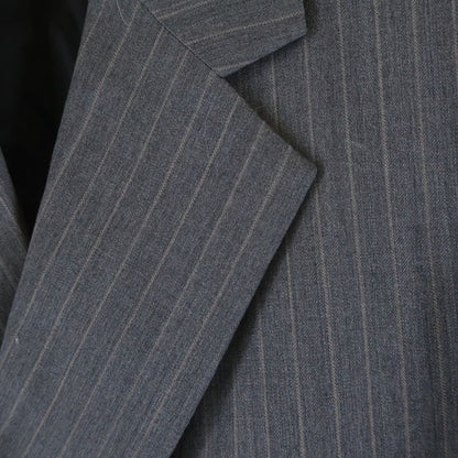 Loewe Striped Pattern Tailored Jacket Gray