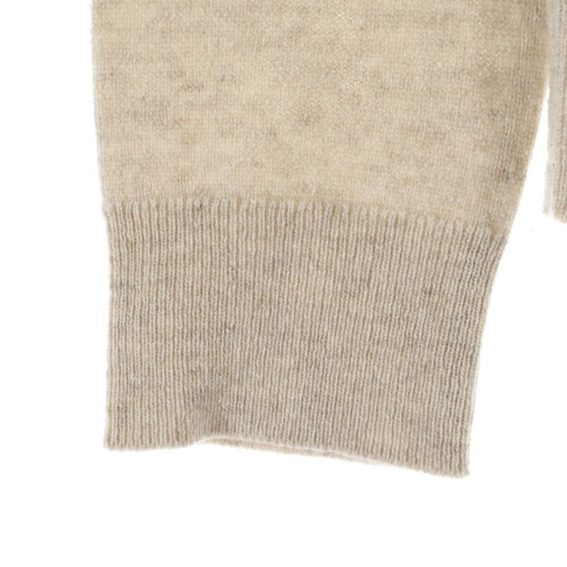 Hermes Lift Cashmere Crew Neck Knit Sweater Ivory