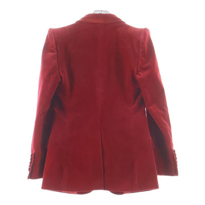 Gucci Velvet Peak Lapel Single Jacket Red