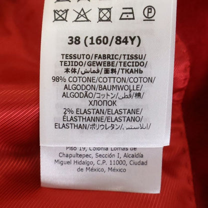 Gucci Velvet Peak Lapel Single Jacket Red