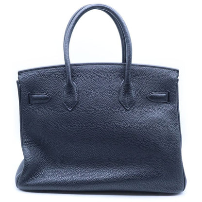 Hermes Birkin 30 Black Togo Silver Handbag