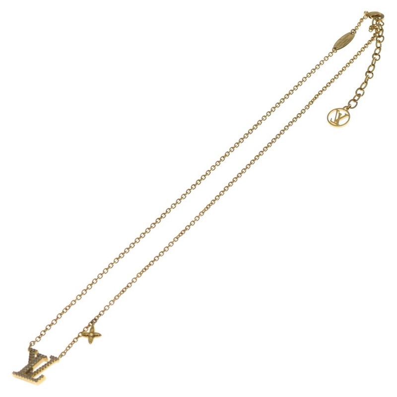 Louis Vuitton LV Iconic Necklace Pendant Chain Gold
