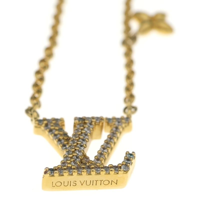 Louis Vuitton LV Iconic Necklace Pendant Chain Gold