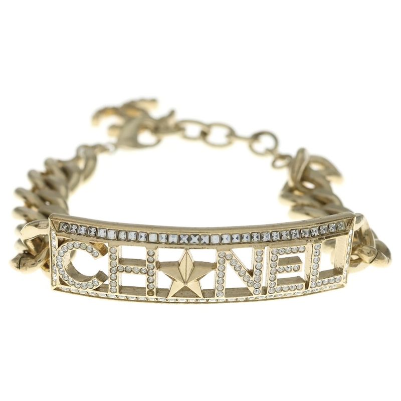 Chanel CC Logo Pharrell Collaboration Bracelet Gold