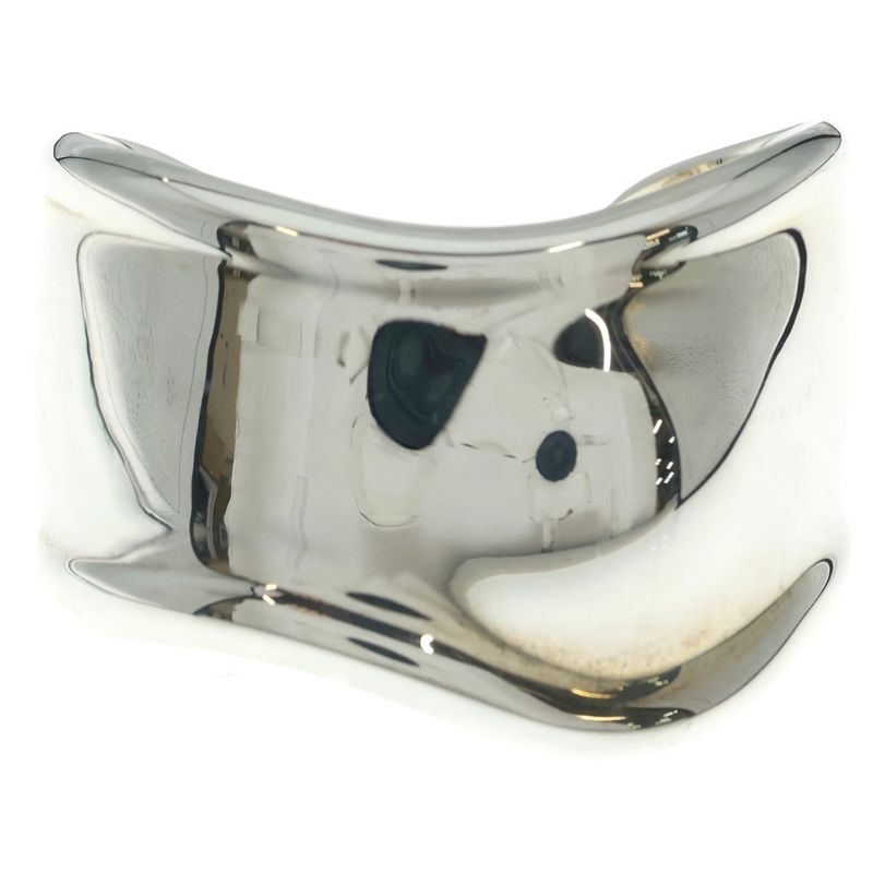 Tiffany & Co Bone Calf Bangle Bracelet Silver