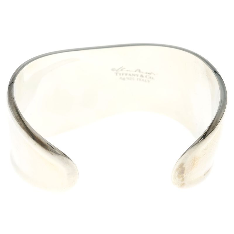 Tiffany & Co Bone Calf Bangle Bracelet Silver