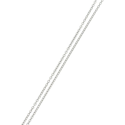 Tiffany & Co Cobblestone Diamond Necklace Pendant Chain Silver