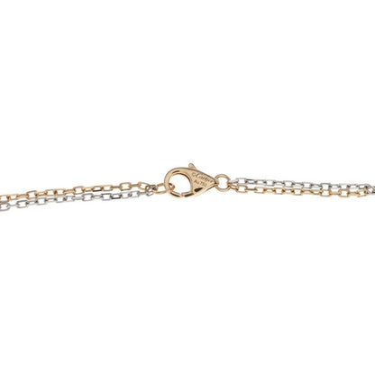 Cartier WG Love Three Necklace Diamond Gold Silver