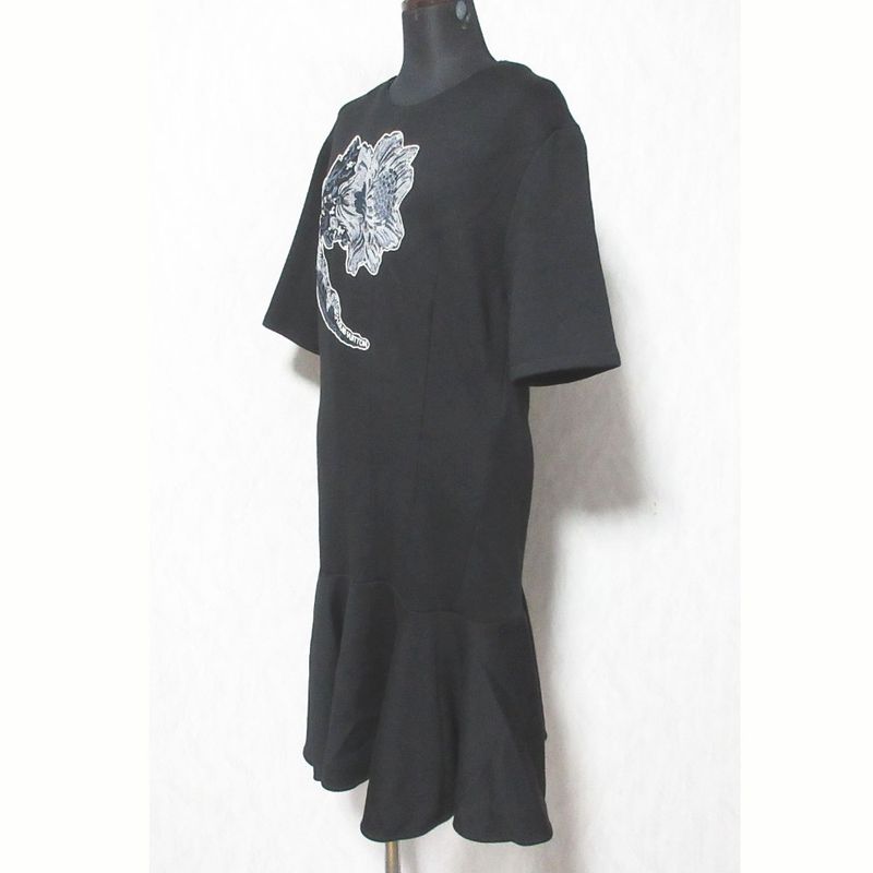 Louis Vuitton Embroidered Sequin Dress Dvw M Black