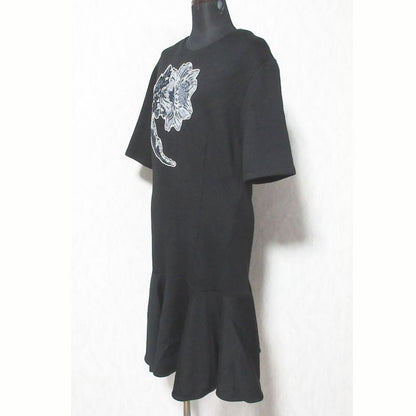 Louis Vuitton Embroidered Sequin Dress Dvw M Black