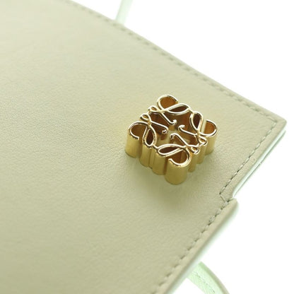 Loewe Dice Pocket Anagram Logo Shoulder Leather Gold Green