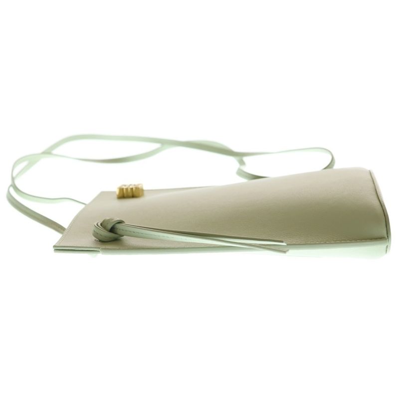 Loewe Dice Pocket Anagram Logo Shoulder Leather Gold Green