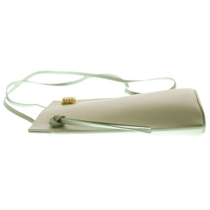 Loewe Dice Pocket Anagram Logo Shoulder Leather Gold Green