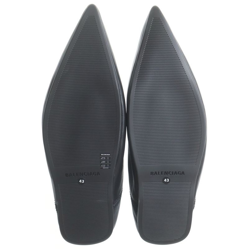 Balenciaga Flat Mule Smooth Lambskin Black