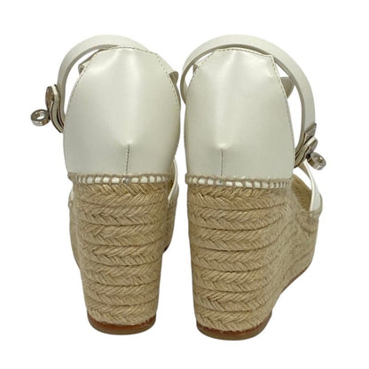 Hermes Tipoli Kelly Espadrilles Wedge Sole Sandals 39