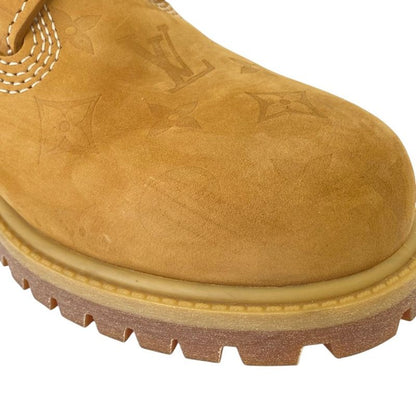 Louis Vuitton Timberland Monogram Embossed Boot Yellow Beige