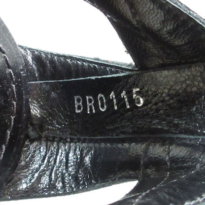 Louis Vuitton Heart Cut Work Sandals 37 Black