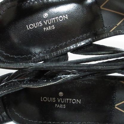 Louis Vuitton Heart Cut Work Sandals 37 Black