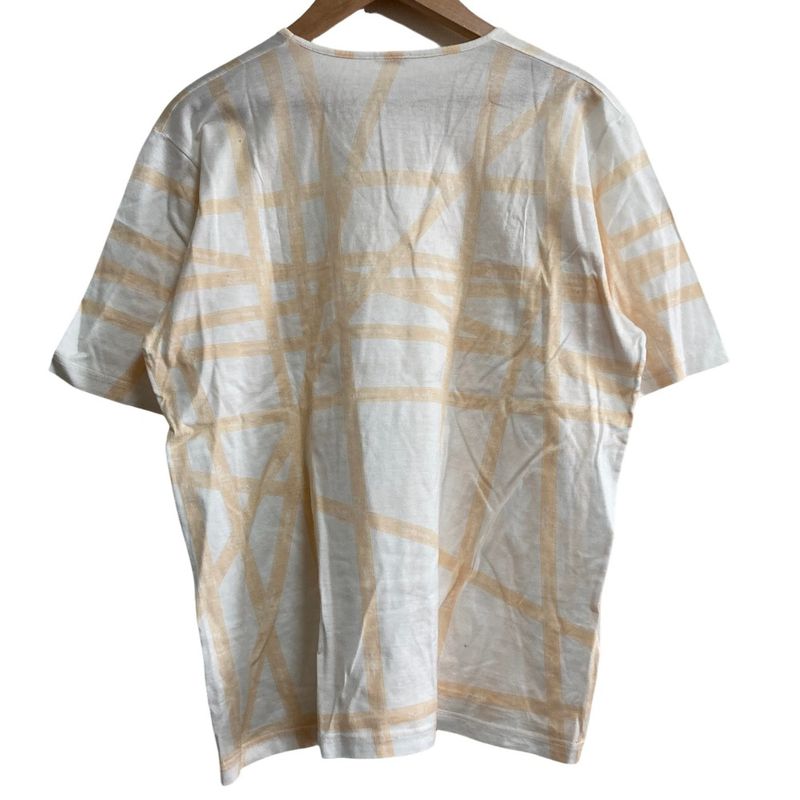 Hermes Martin Margiela Era Bolduc Pattern V-neck T-Shirt L White