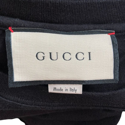 Gucci Interlocking Logo Print T-Shirt L Black
