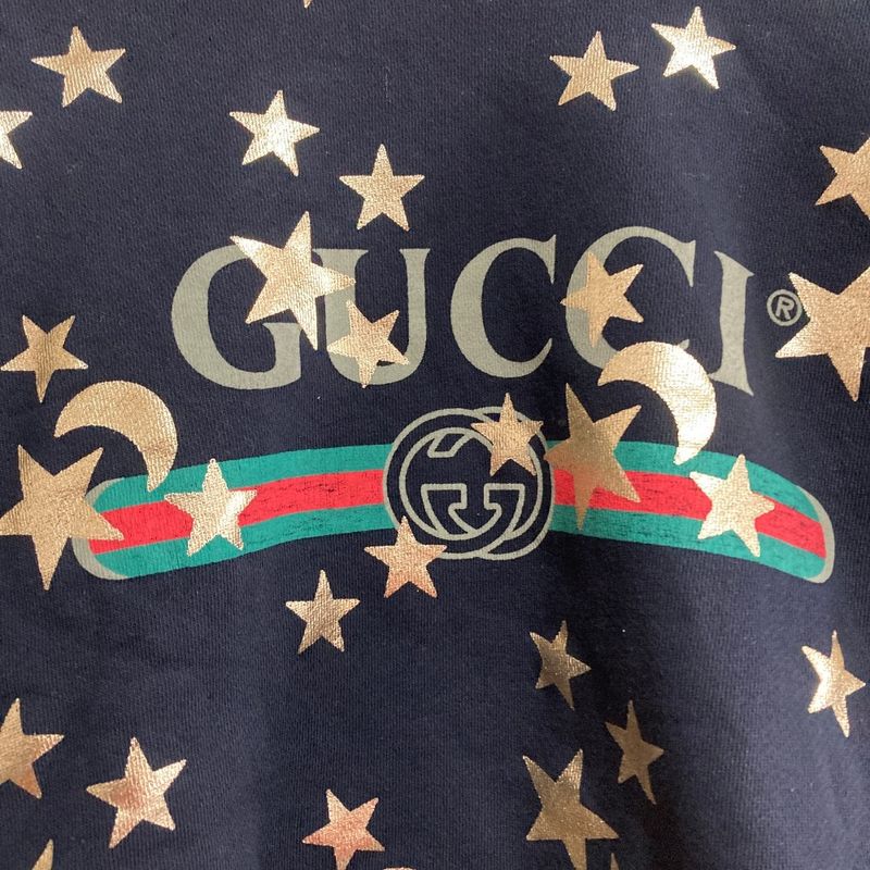 Gucci Moon & Star Sweatshirt Rocking Trainer M Black Sneaker