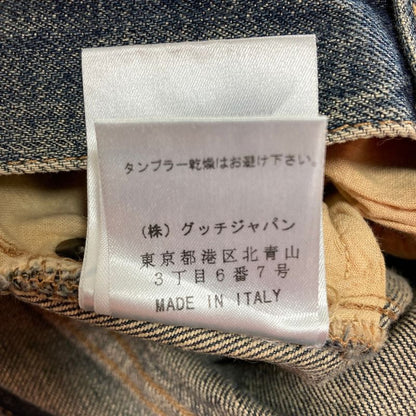 Gucci Era Romantic Denim Skirt 38 Indigo Indigo Blue