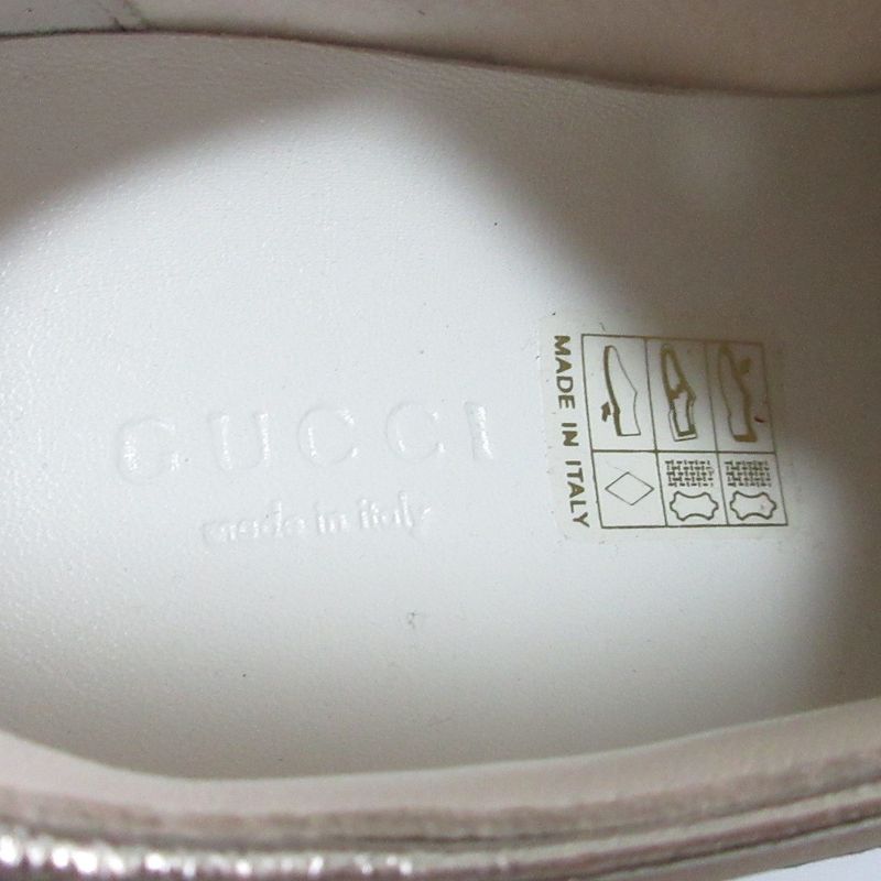 Gucci Side Logo Sneakers 35 White Red
