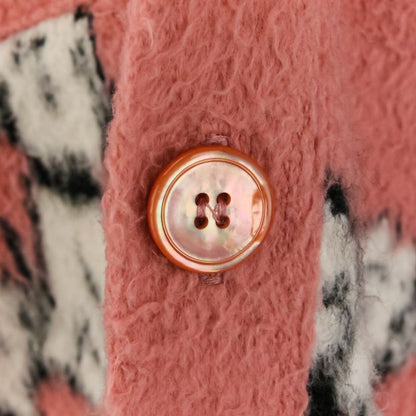 Celine Amy Dorian Collaboration Dalmatian Cardigan S Pink
