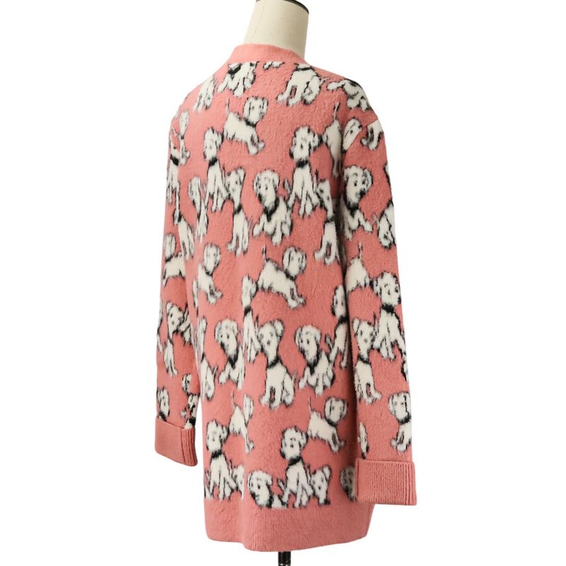 Celine Amy Dorian Collaboration Dalmatian Cardigan S Pink