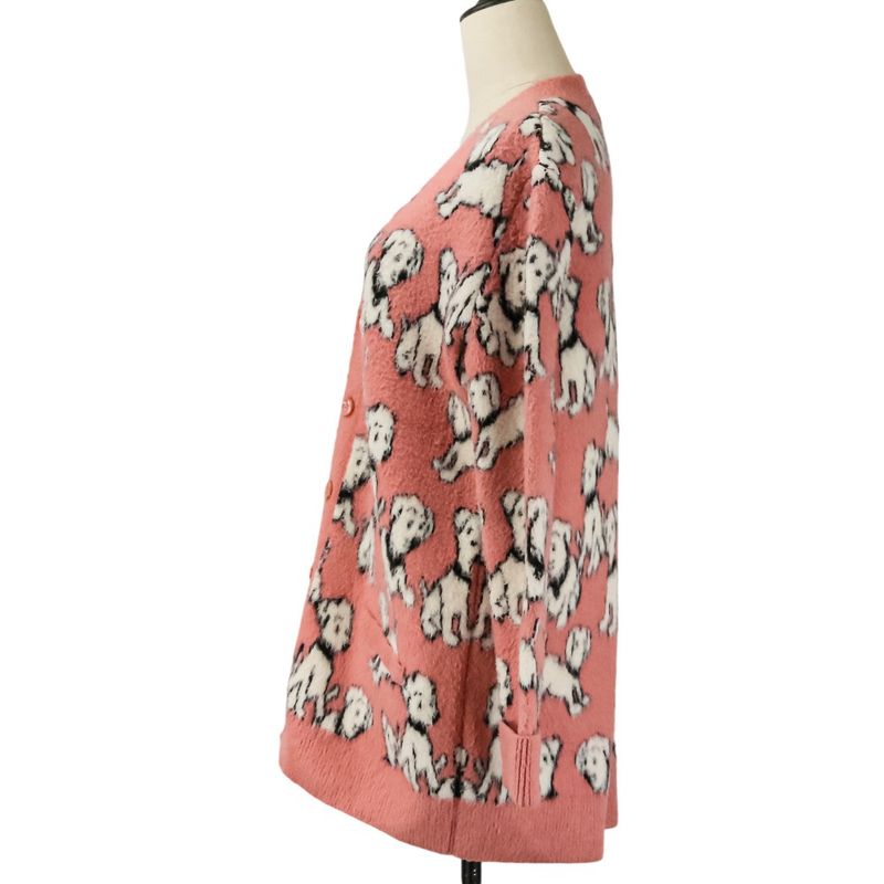 Celine Amy Dorian Collaboration Dalmatian Cardigan S Pink