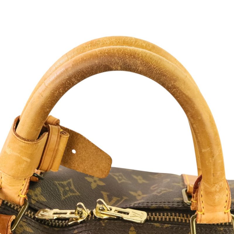 Louis Vuitton Monogram Keepall 60 Boston Bag Brown