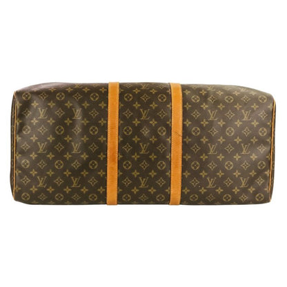 Louis Vuitton Monogram Keepall 60 Boston Bag Brown