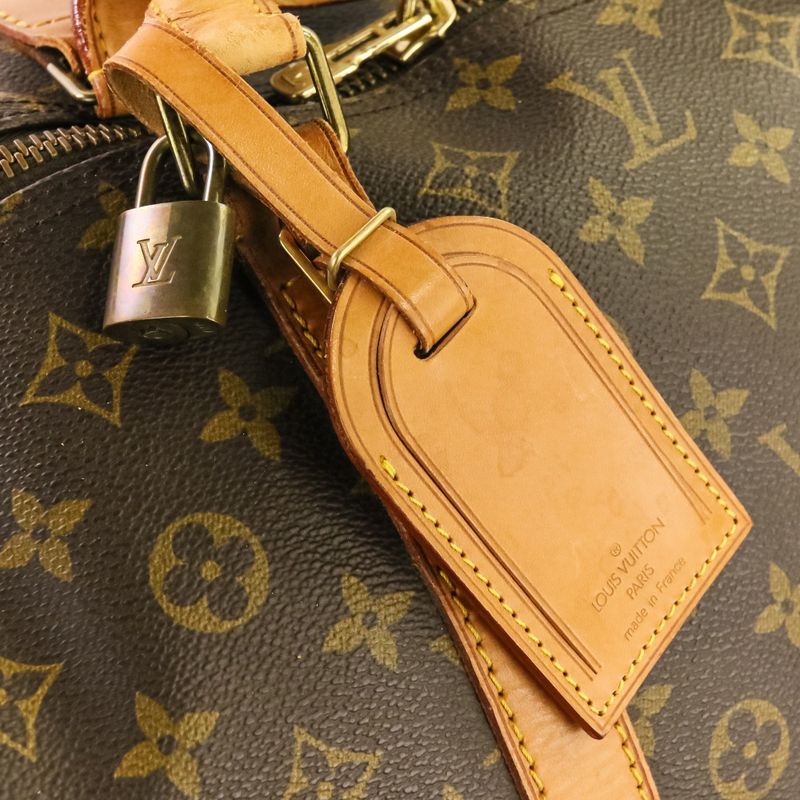 Louis Vuitton Monogram Keepall 60 Boston Bag Brown