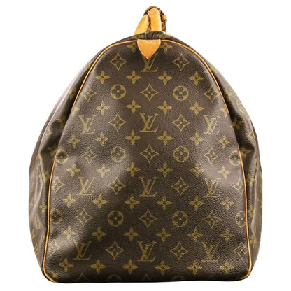Louis Vuitton Monogram Keepall 60 Boston Bag Brown