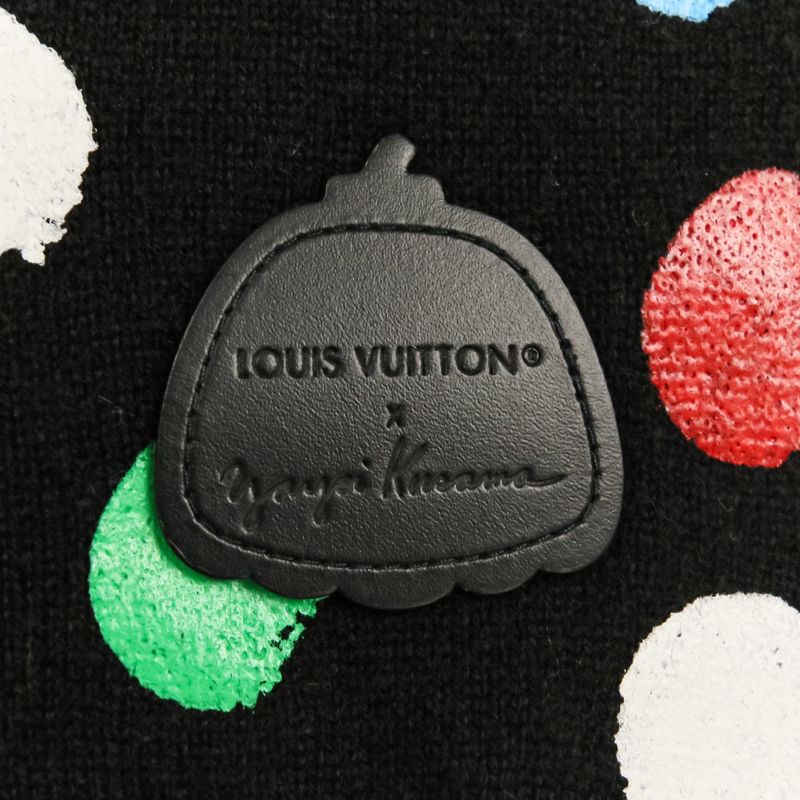 Louis Vuitton Yayoi Kusama LV YK Dot Polka Dot Cashmere Knit Sweater Black Multicolor