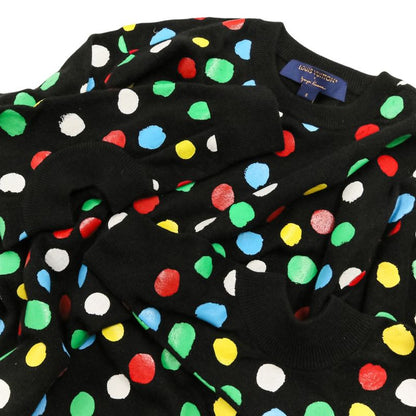 Louis Vuitton Yayoi Kusama LV YK Dot Polka Dot Cashmere Knit Sweater Black Multicolor