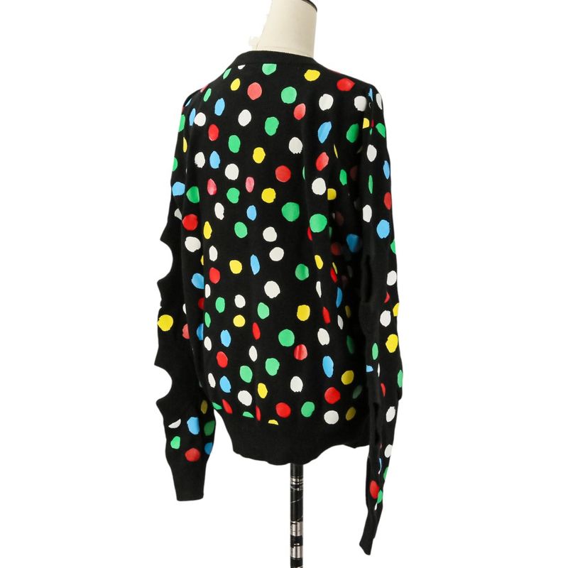 Louis Vuitton Yayoi Kusama LV YK Dot Polka Dot Cashmere Knit Sweater Black Multicolor