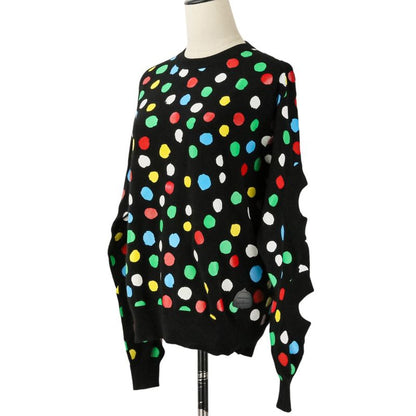 Louis Vuitton Yayoi Kusama LV YK Dot Polka Dot Cashmere Knit Sweater Black Multicolor