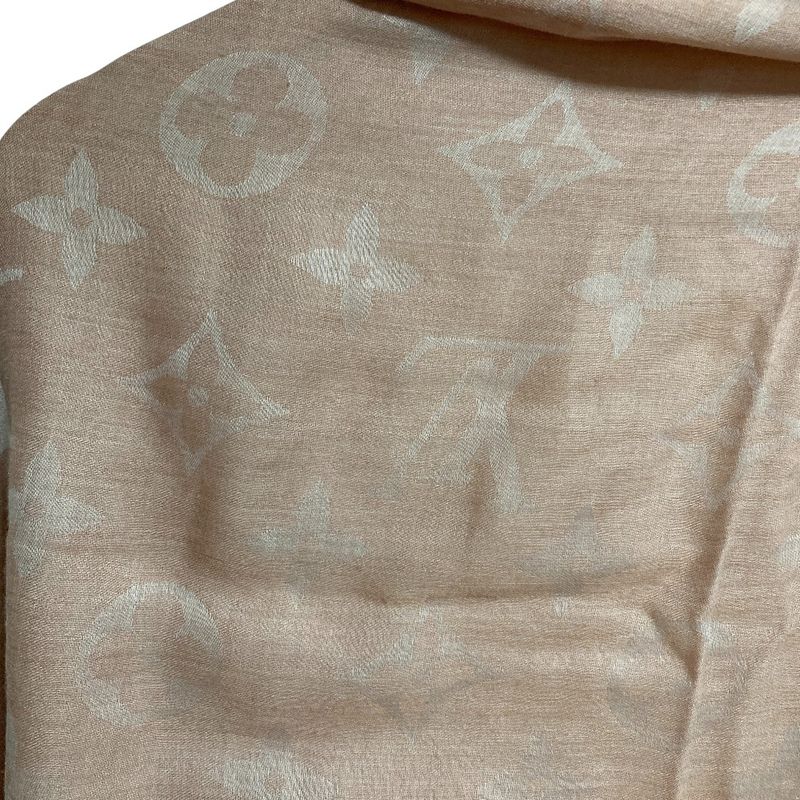 Louis Vuitton Shawl Monogram Pink Beige