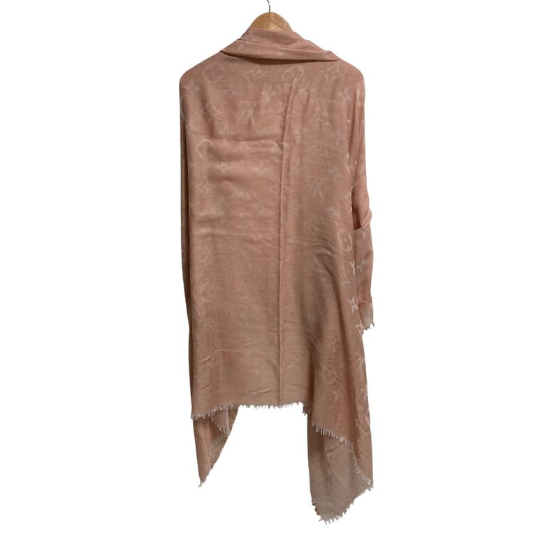 Louis Vuitton Shawl Monogram Pink Beige